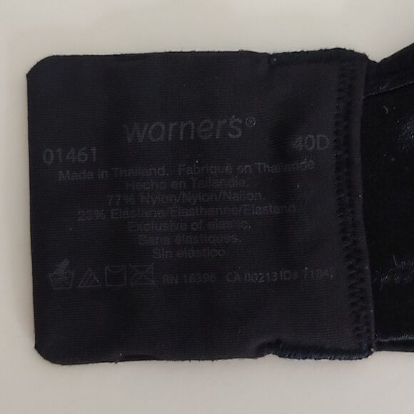 Warner's Convertible Lift Bra Converts to Criss-Cross Style Black 40D - Picture 8 of 9